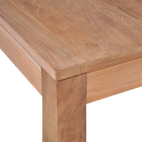 Coffee Table Solid Teak Wood with Natural Finish 60x60x40 cm Kings Warehouse 
