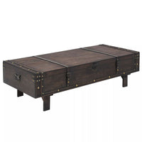 Coffee Table Solid Wood Vintage Style 120x55x35 cm Kings Warehouse 