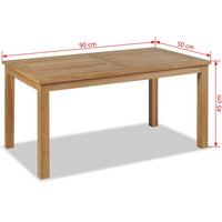 Coffee Table Teak 90x50x45 cm Kings Warehouse 