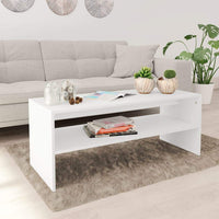 Coffee Table White 100x40x40 cm