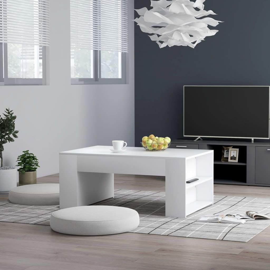 Coffee Table White 100x60x42 cm Living room Kings Warehouse 