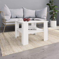 Coffee Table White 60x60x42 cm