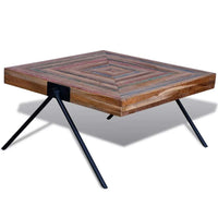 Coffee Table with V-shaped Legs Reclaimed Teak Wood Kings Warehouse 