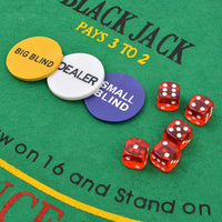 Combine Poker/Blackjack Set with 600 Laser Chips Aluminium Kings Warehouse 