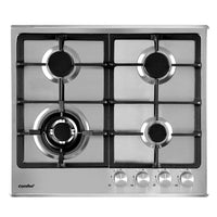Comfee 60cm Gas Cooktop Stainless Steel 4 Burners Kitchen Stove Cook Top NG LPG Appliances Supplies Kings Warehouse 