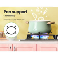 Comfee 60cm Gas Cooktop Stainless Steel 4 Burners Kitchen Stove Cook Top NG LPG Appliances Supplies Kings Warehouse 