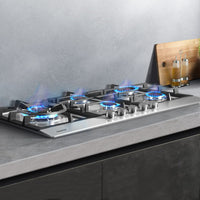 Comfee Gas Cooktop Stainless Steel 5 Burner Kitchen Gas Stove Cook Top NG LPG Appliances Supplies Kings Warehouse 