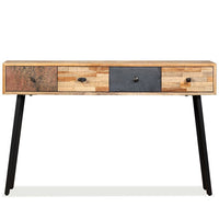 Console Table 120x30x76 cm Solid Reclaimed Teak Kings Warehouse 
