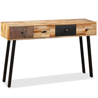 Console Table 120x30x76 cm Solid Reclaimed Teak Kings Warehouse 