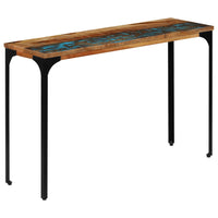 Console Table 120x35x76 cm Solid Reclaimed Wood living room Kings Warehouse 