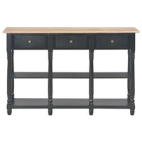 Console Table Black 120x30x76 cm MDF Kings Warehouse 