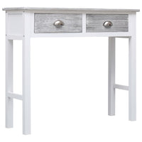 Console Table Grey 90x30x77 cm Wood Kings Warehouse 