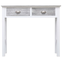 Console Table Grey 90x30x77 cm Wood Kings Warehouse 