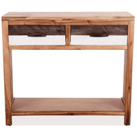 Console Table Solid Acacia Wood 86x30x75 cm Kings Warehouse 