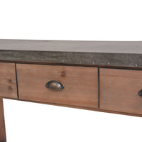 Console Table Solid Fir Wood 122x35x80 cm Kings Warehouse 