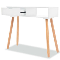 Console Table Solid Pinewood 80x30x72 cm White Living room Kings Warehouse 