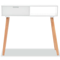 Console Table Solid Pinewood 80x30x72 cm White Living room Kings Warehouse 