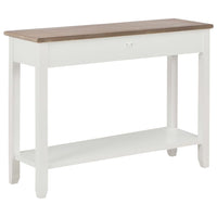 Console Table White 110x35x80 cm Wood living room Kings Warehouse 