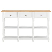 Console Table White 120x30x76 cm Kings Warehouse 