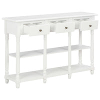 Console Table White 120x30x76 cm MDF Kings Warehouse 