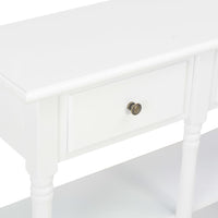 Console Table White 120x30x76 cm MDF Kings Warehouse 