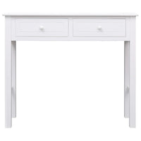 Console Table White 90x30x77 cm Wood Kings Warehouse 