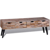 Console TV Cabinet with 4 Drawers Reclaimed Teak Kings Warehouse 