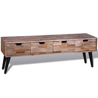 Console TV Cabinet with 4 Drawers Reclaimed Teak Kings Warehouse Default Title 