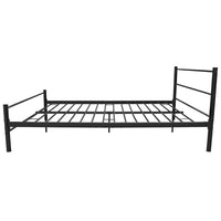 Coombe Bed Frame Black Metal Double Size Kings Warehouse 