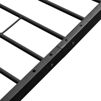 Coombe Bed Frame Black Metal Double Size Kings Warehouse 