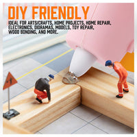 Cordless Hot Glue Gun 20 Glue Sticks & Batteries Included Craft DIY Repair Tool Kings Warehouse 