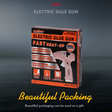 Cordless Hot Glue Gun 20 Glue Sticks & Batteries Included Craft DIY Repair Tool Kings Warehouse 