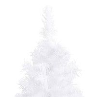 Corner Artificial Christmas Tree LEDs&Ball Set White 150 cm PVC Kings Warehouse 