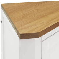 Corner Cabinet 59x36x80 cm Solid Oak Wood living room Kings Warehouse 