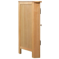 Corner Cabinet 80x33.5x78 cm Solid Oak Wood Kings Warehouse 