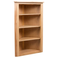 Corner Shelf 59x36x100 cm Solid Oak Wood Kings Warehouse 