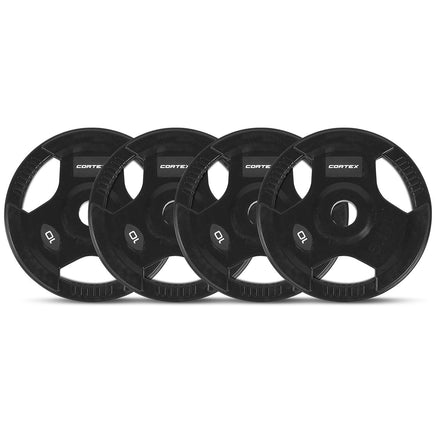 CORTEX 10kg Tri-Grip Olympic Plates 50mm (Set of 4) Kings Warehouse 