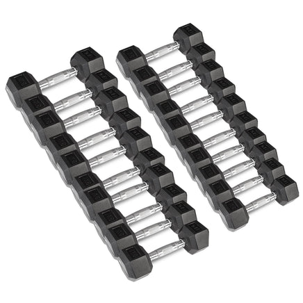 CORTEX 110kg Hex Fixed Dumbbell Set (1-10kg Pairs) Kings Warehouse 