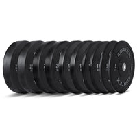 CORTEX 150kg Black Series V2 Rubber Olympic Bumper Plate Set 50mm Kings Warehouse 
