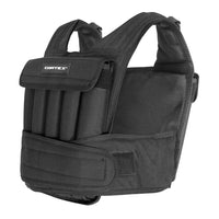 CORTEX 20kg Adjustable Weight Vest with 1kg Increments in Black Kings Warehouse 