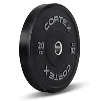CORTEX 20kg Black Series V2 50mm Rubber Olympic Bumper Plate (Pair) Kings Warehouse 