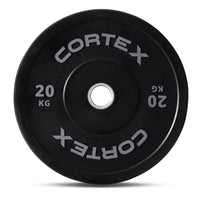 CORTEX 20kg Black Series V2 50mm Rubber Olympic Bumper Plate (Pair) Kings Warehouse 