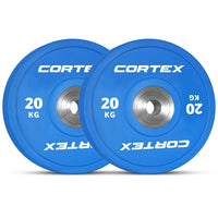 CORTEX 20kg Competition Bumper Plates (Pair) Kings Warehouse 