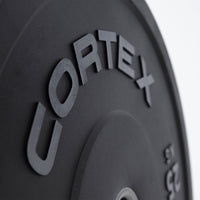 CORTEX 25kg Black Series V2 50mm Rubber Olympic Bumper Plate (Pair) Kings Warehouse 
