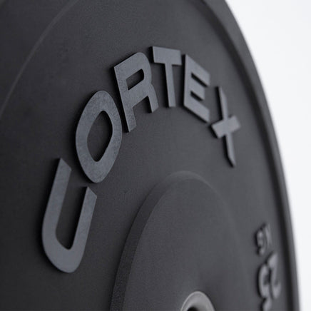 CORTEX 25kg Black Series V2 50mm Rubber Olympic Bumper Plate (Pair) Kings Warehouse 