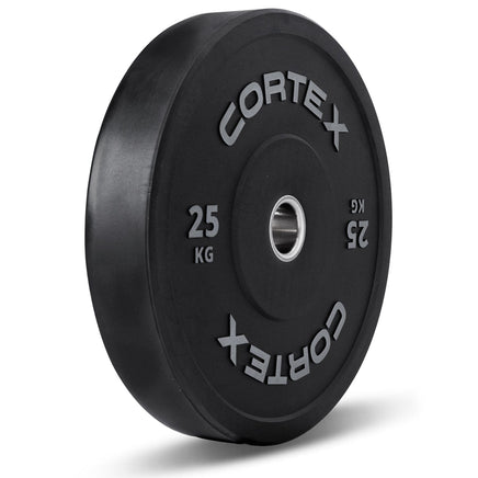 CORTEX 25kg Black Series V2 50mm Rubber Olympic Bumper Plate (Pair) Kings Warehouse 