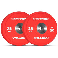 CORTEX 25kg Competition Bumper Plates (Pair) Kings Warehouse 