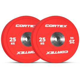 CORTEX 25kg Competition Bumper Plates (Pair) Kings Warehouse 