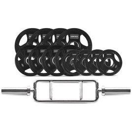 CORTEX 40kg Tri Bar Olympic Weight Set 50mm Kings Warehouse 