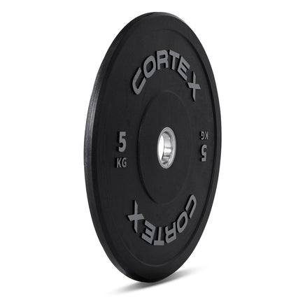 CORTEX 5kg Black Series V2 50mm Rubber Olympic Bumper Plate (Pair) Kings Warehouse 